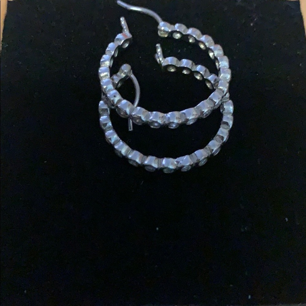 Sterling silver small hoops earrings